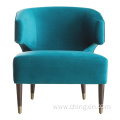 Leisure Chairs Wholesale Velvet Fabric Arm Accent Chair